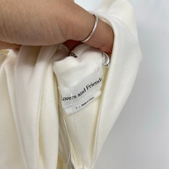 Lovers and Friends | NWT Charlotte Midi Dress in White Cut Out Crystal Straps S - Picture 5 of 14